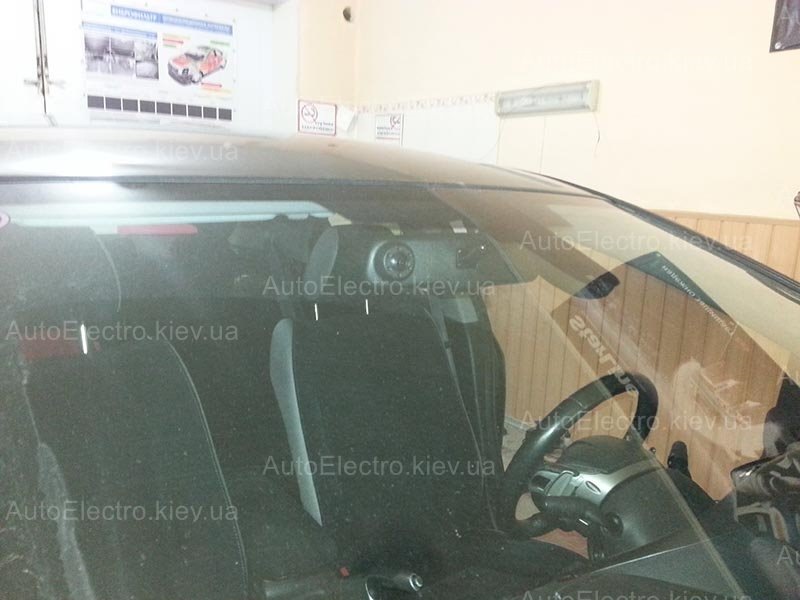 Установка зеркала видеорегистратора и камеры заднего вида на Honda ...