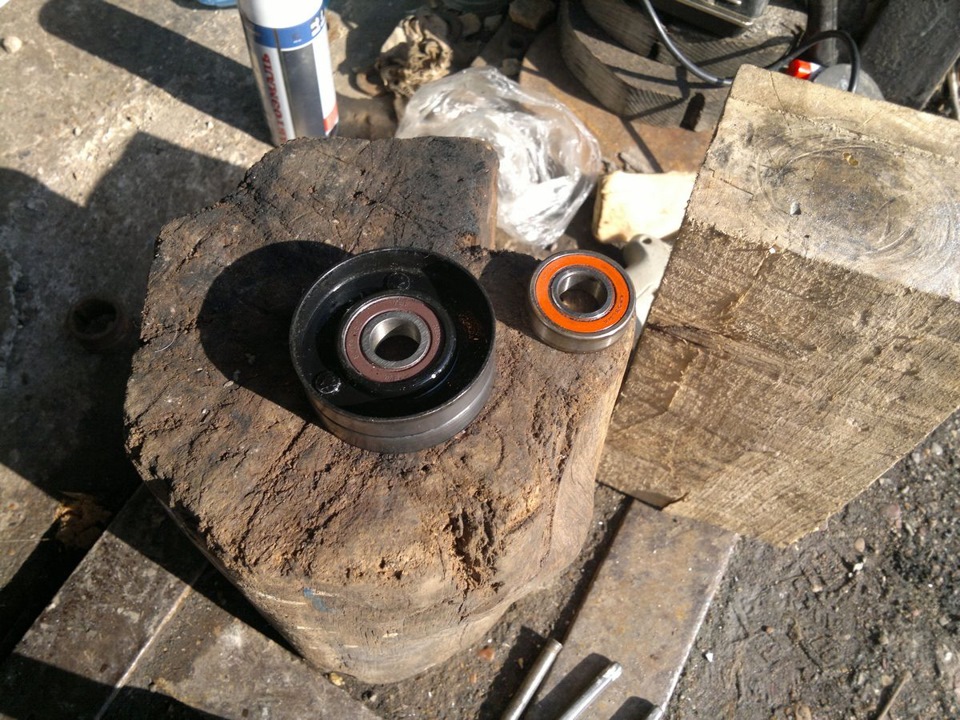 Подшипник натяжного ролика — Daewoo Nubira I, 2 л, 1999 года | своими ...