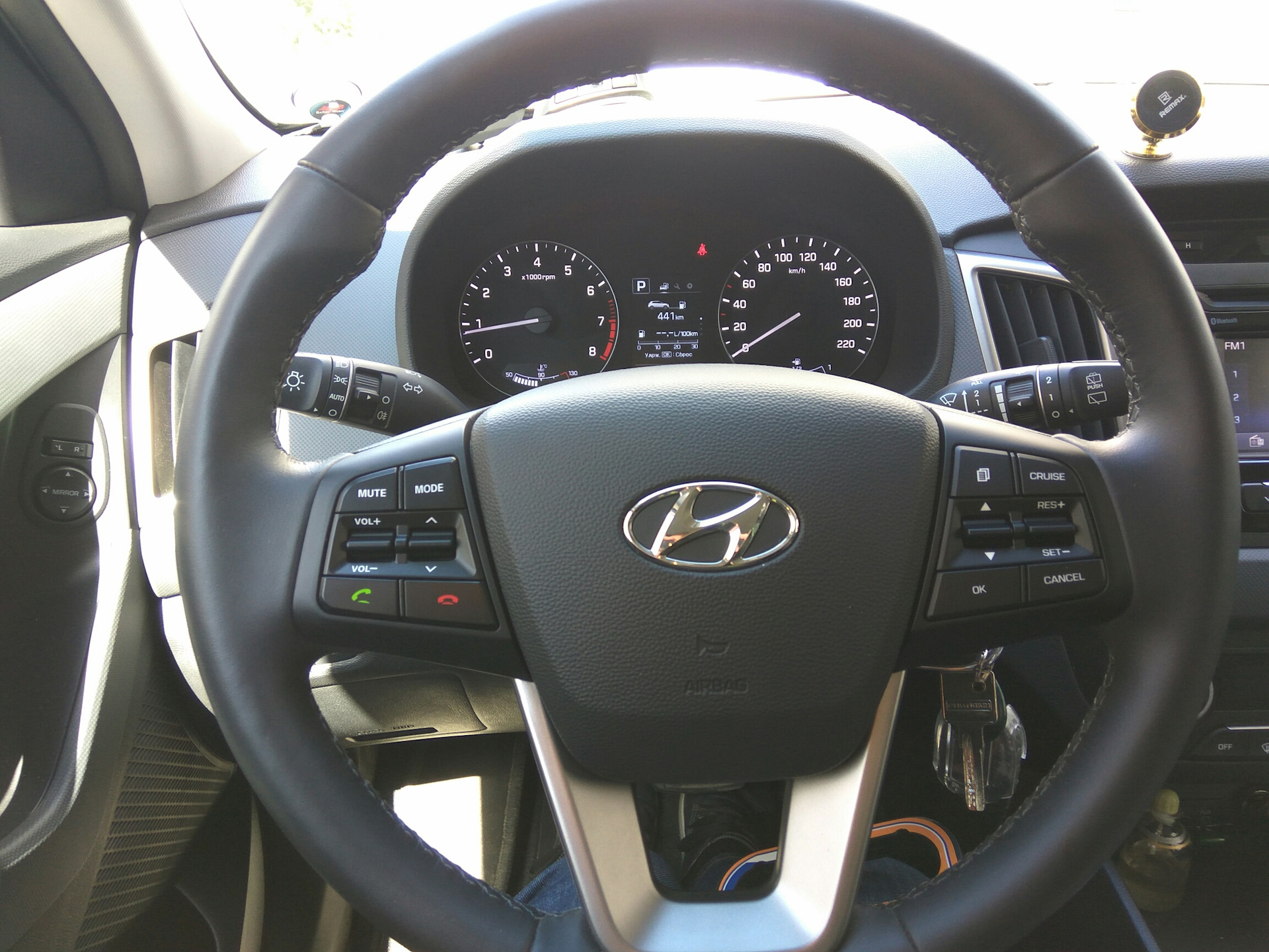 Как снять руль hyundai creta Ну вот и прибавление в рядах круиз-контроля ) - Hyundai Creta (1G), 2 л, 2016 го