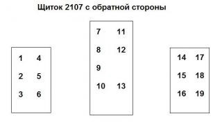 Схема щитка приборов ваз 2107