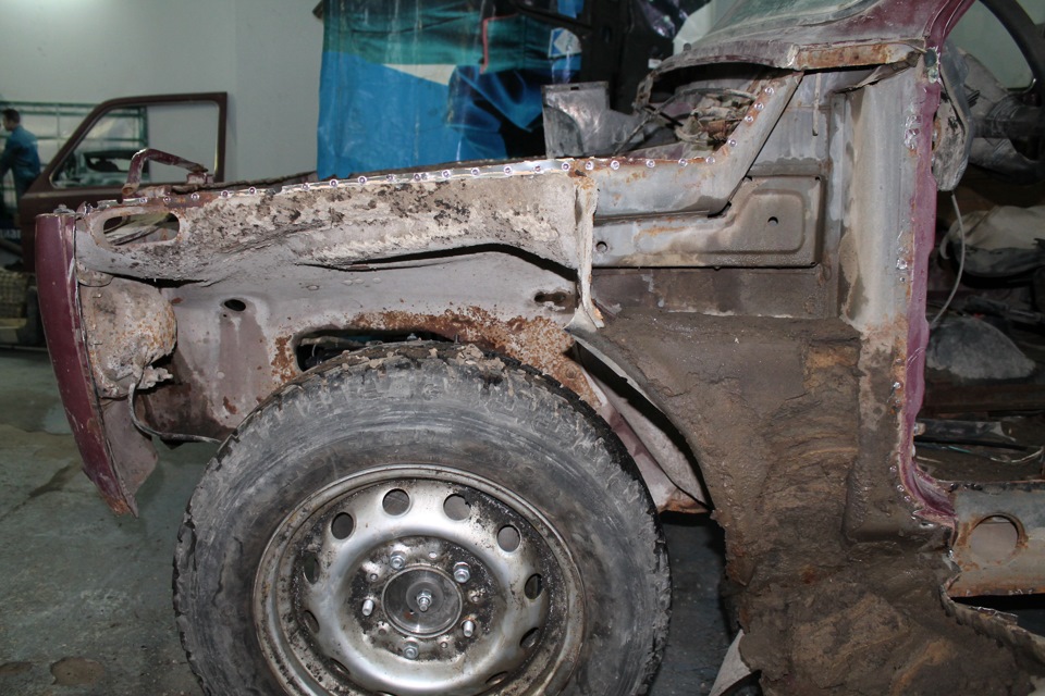 кузовная резка часть 2 — Lada 4x4 3D, 2 л, 2004 года | своими руками ...