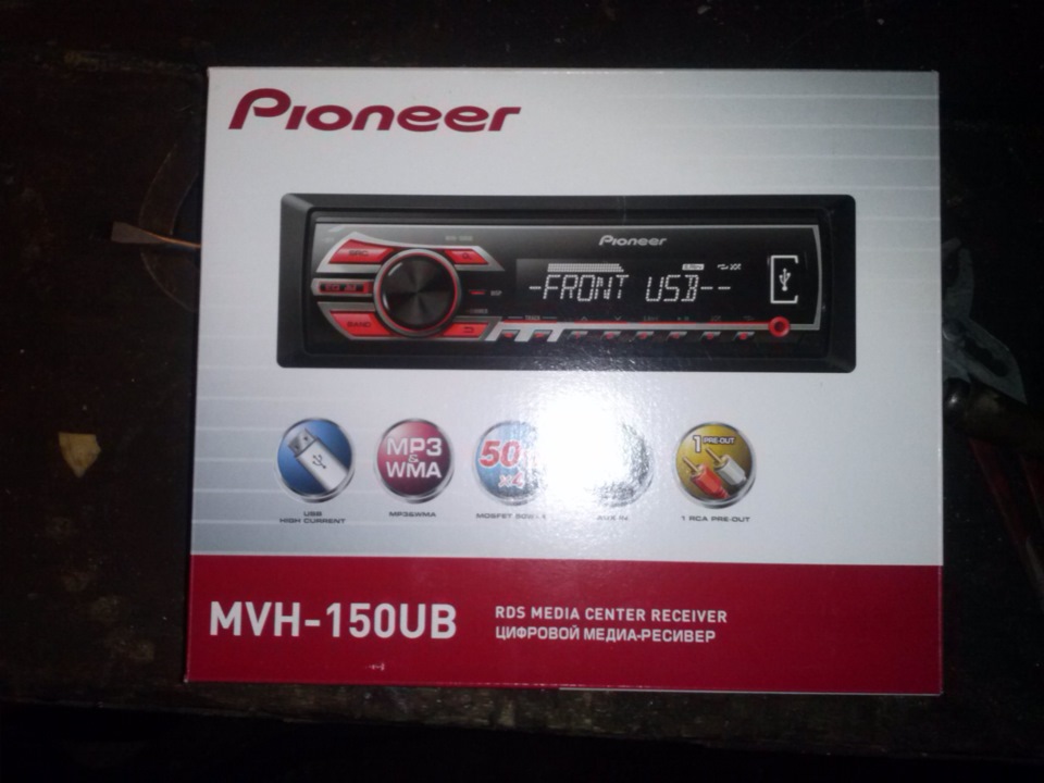 Установка магнитолы Pioneer — Lada Приора седан, 1,6 л, 2007 года ...