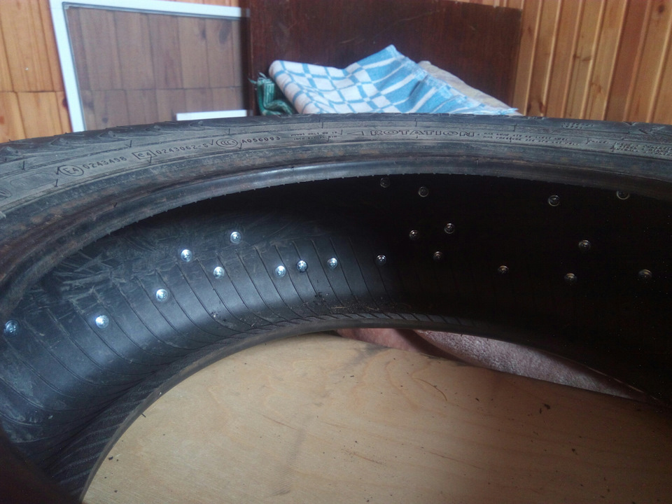 Самодельные шипы. Nokian Hakkapellita. — Lada 21114, 1,5 л, 2006 года ...