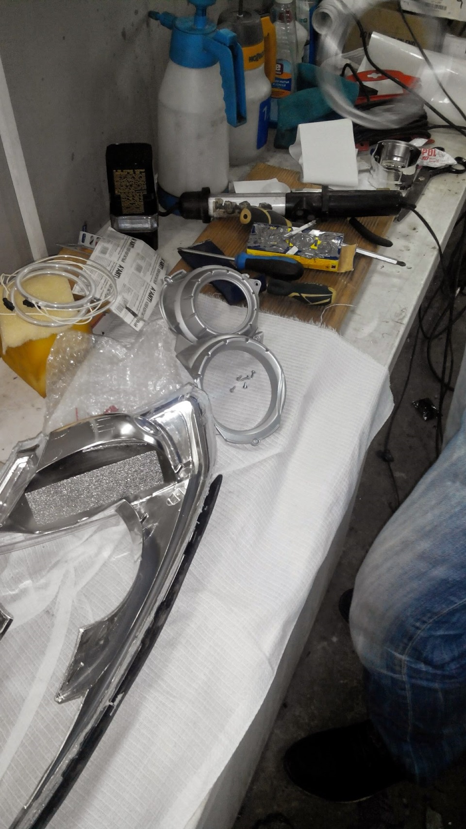 Как разобрать фары на кайроне