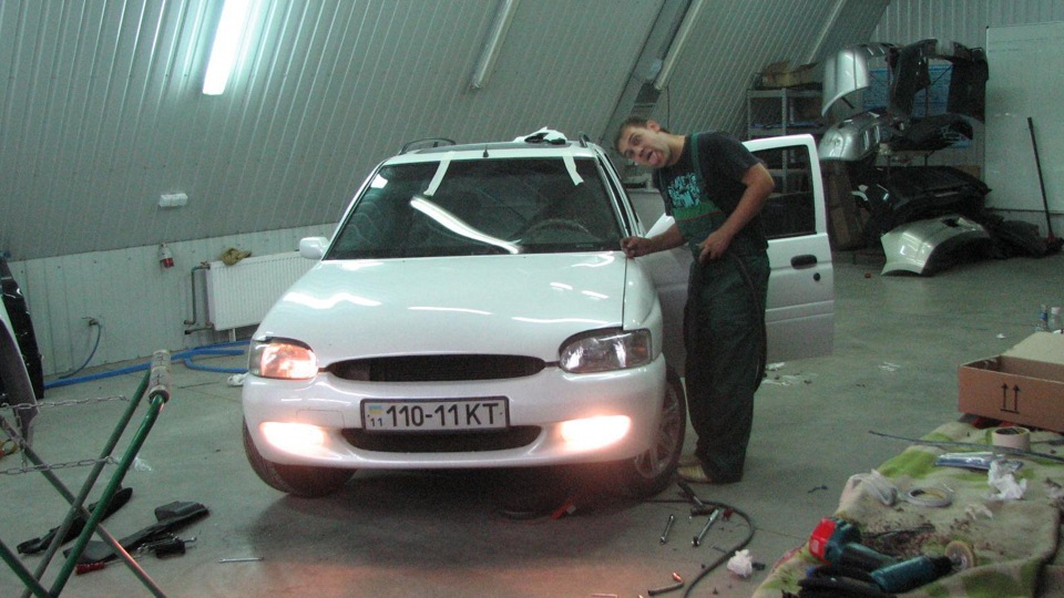 потекла помпа … ((((((( — Ford Escort Mk6, 2 л, 1997 года | визит на ...