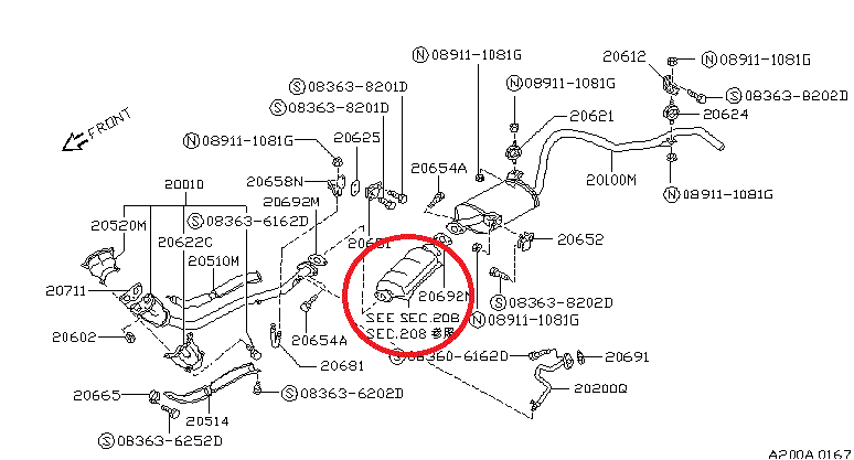 Выхлопная система ниссан террано 3 схема