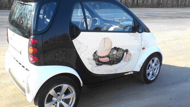 Smart Fortwo аэрография