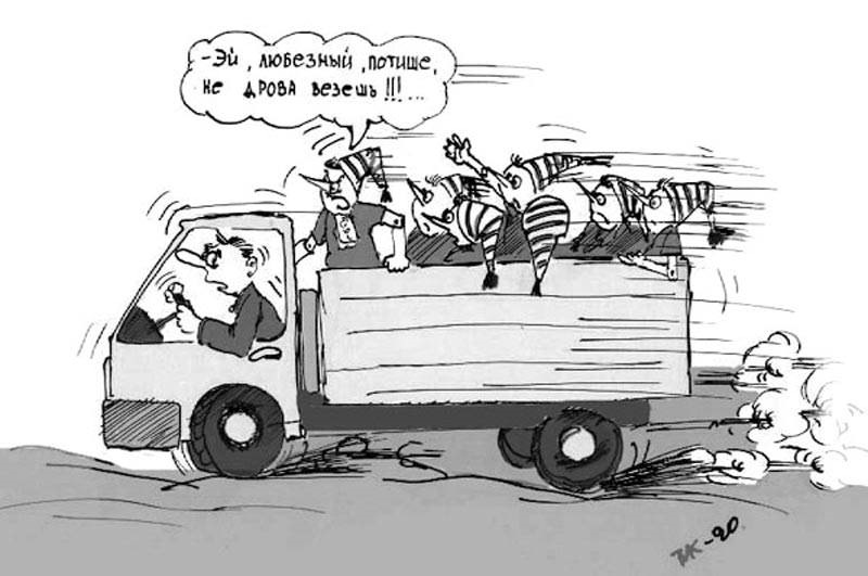 Едет про. Водитель карикатура. Карикатура на водителя грузовика. Карикатура дрова. Дальнобойщик карикатура.