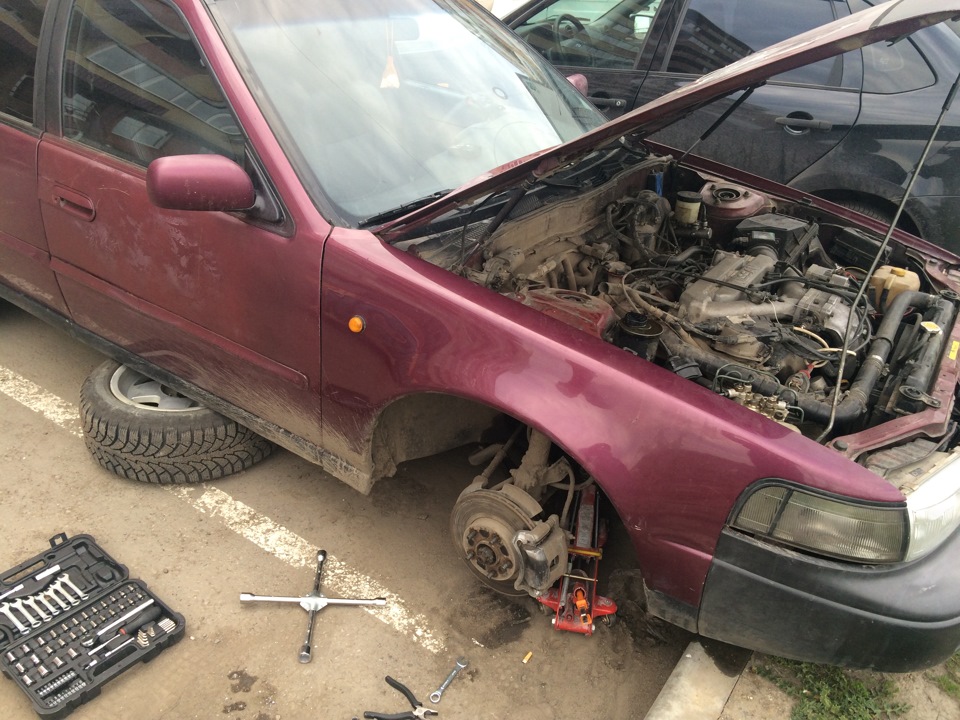 Натяжка ремня ГУРа — Nissan Maxima III (J30), 3 л, 1990 года | своими ...