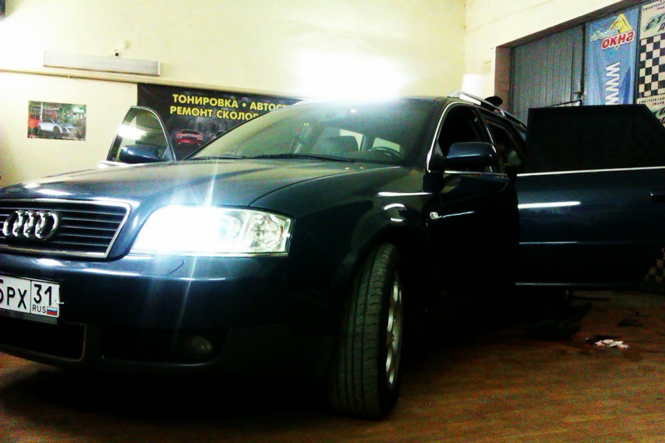 ТОНИРОВОЧКА моего бульдозера! Начало. — Audi A6 Avant (C5), 2,4 л, 2002 ...