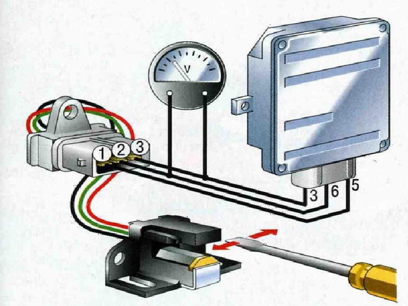 Как проверит датчики на вазах. Датчик холла ВАЗ 2107 схема. Датчик холла ВАЗ схема. Датчик холла и коммутатор 2107. Датчик холла ВАЗ 2109 схема.