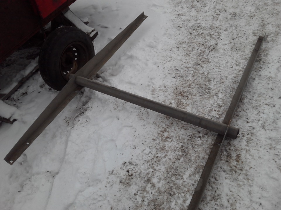 Переделка резино-жгутовой подвески прицепа МЗСА на рессорную ...