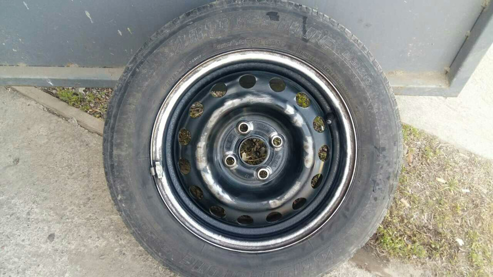 Покраска стальных дисков — Hyundai Accent (3G), 1,6 л., 2008 года ...