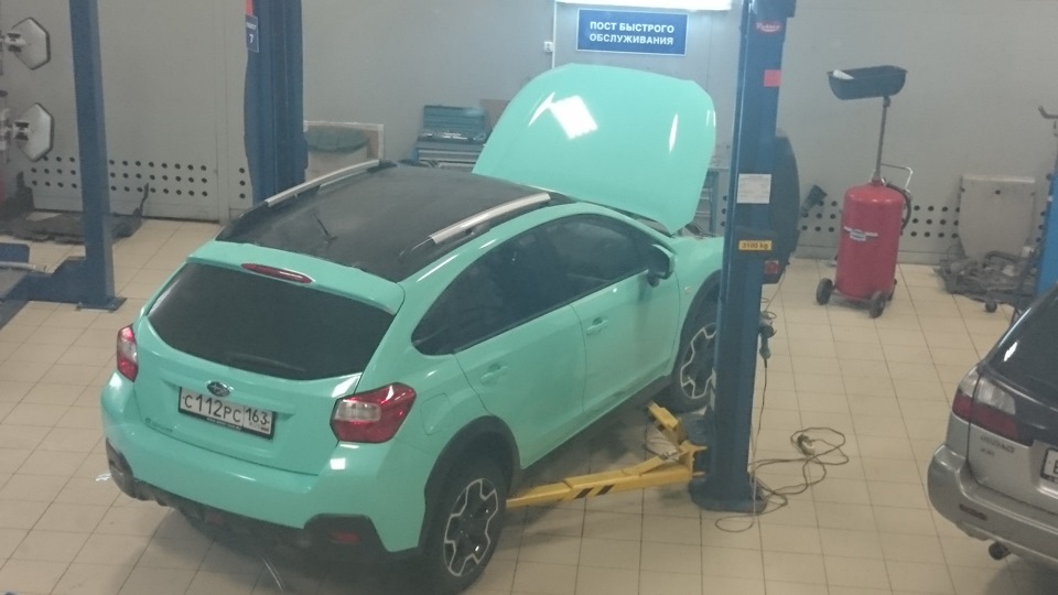 приехали на ТО в субару тольятти. теперь как новенькая) — Subaru XV (1G ...