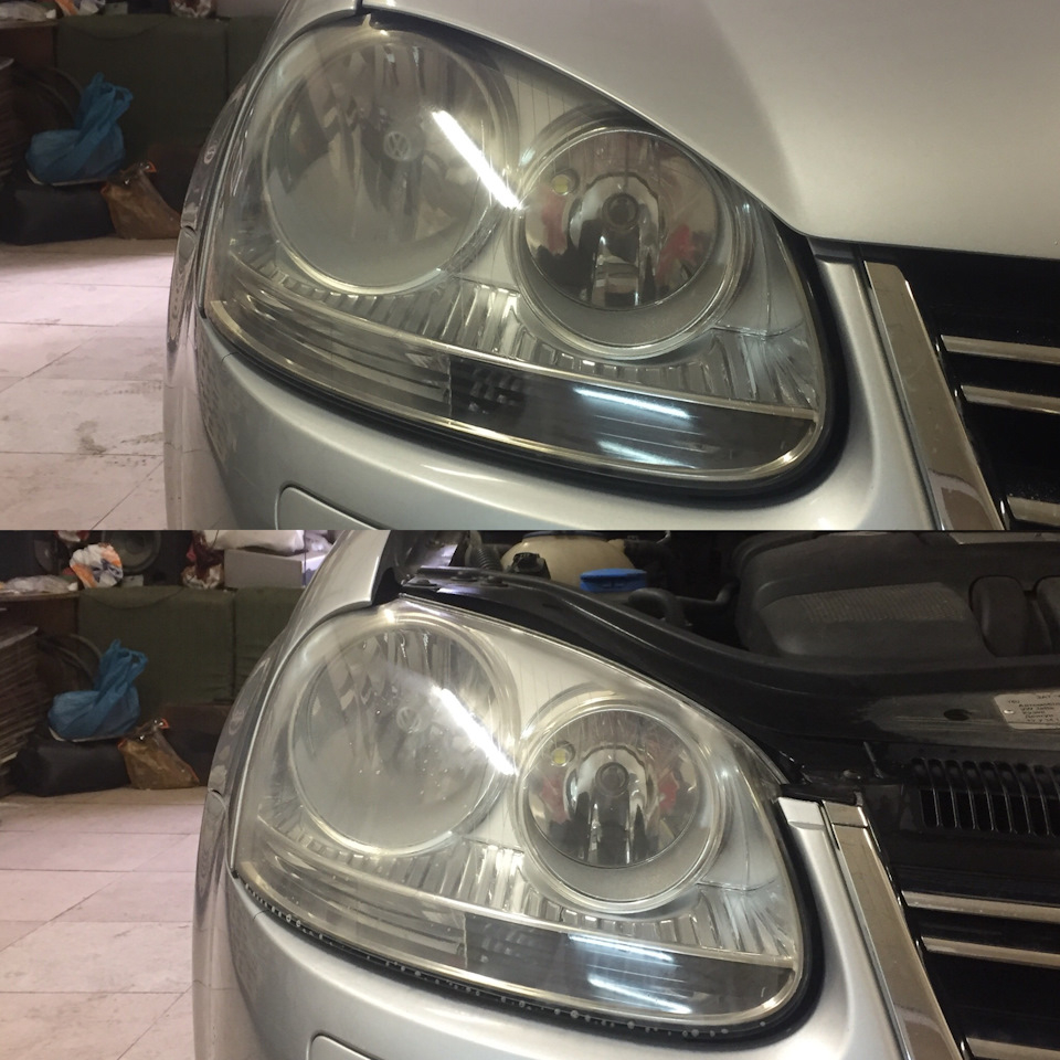 Пленку на фарах нужно менять — Volkswagen Jetta V, 1,6 л, 2006 года ...