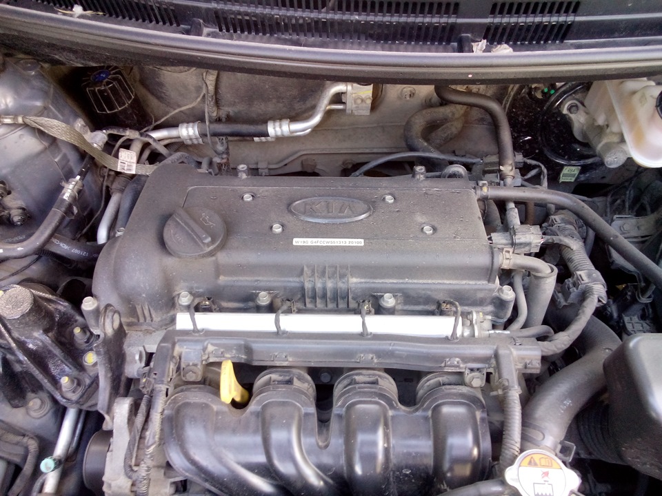 Мойка под капотом "Чистота залог здоровья.)" — KIA Rio (3G), 1,6 л ...