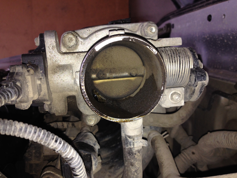 Чистка РХХ и дроссельной заслонки, подтяжка ремня генератора. — Hyundai ...