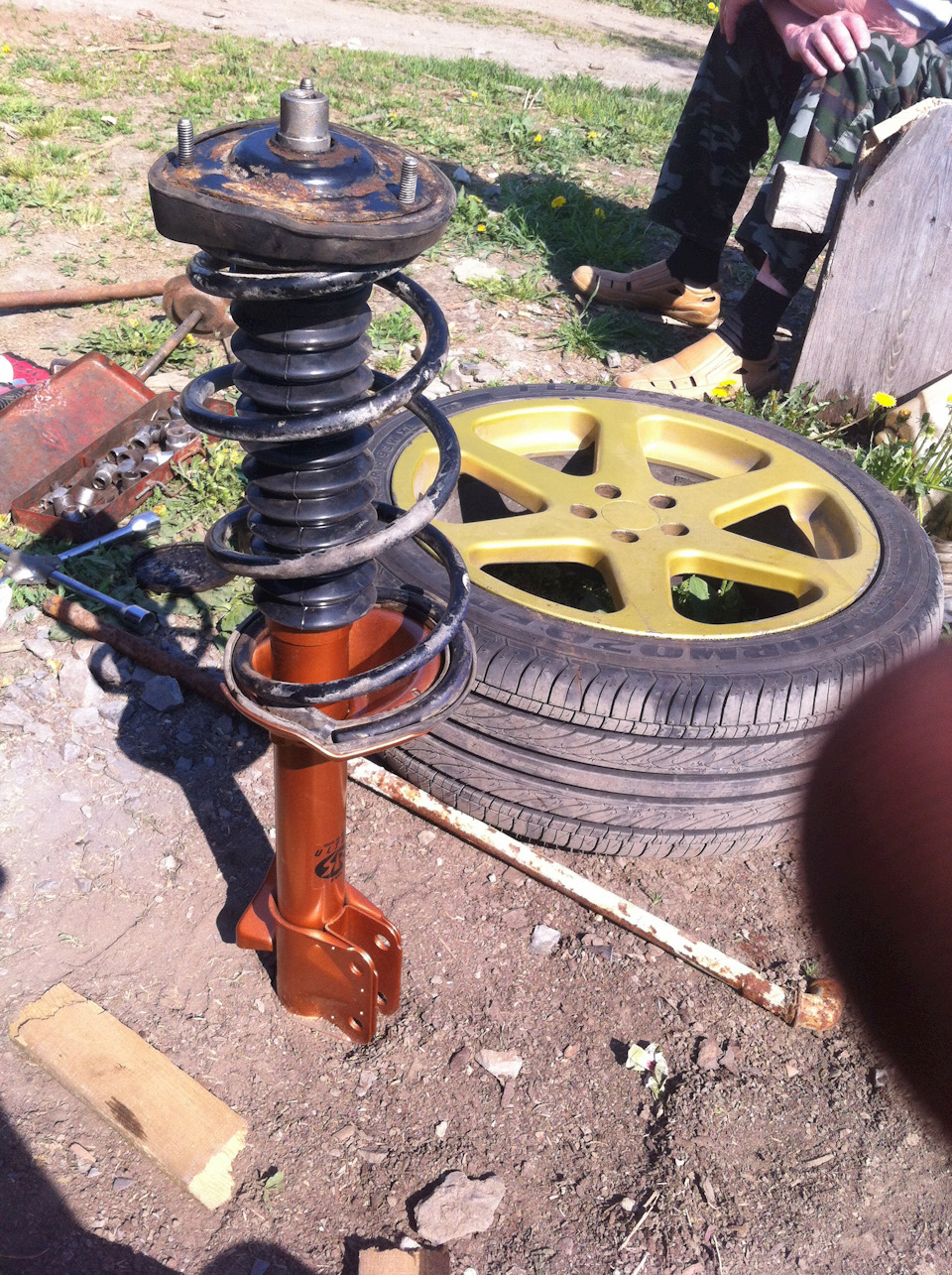 Замена задних амортизаторов на КАЯБА ультра sr — Subaru Impreza (GD, GG ...