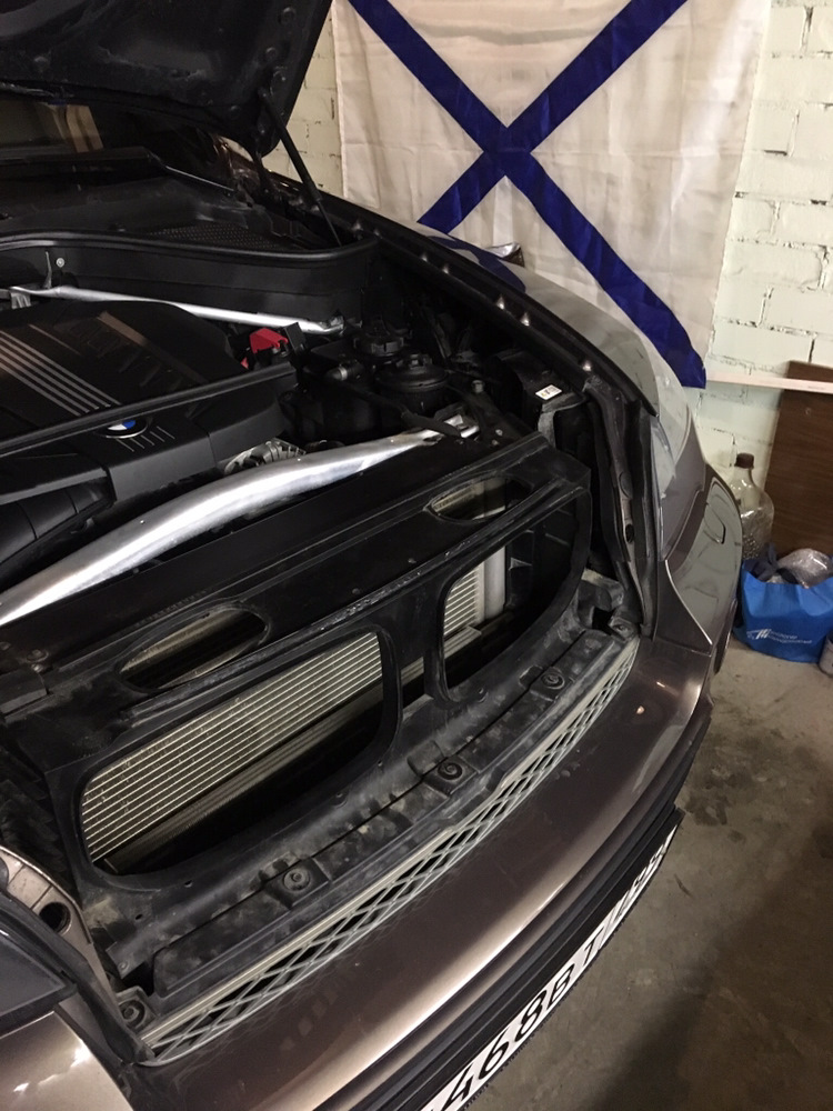 Сетка в решетку радиатора — BMW X5 (E70), 3 л, 2010 года | другое | DRIVE2