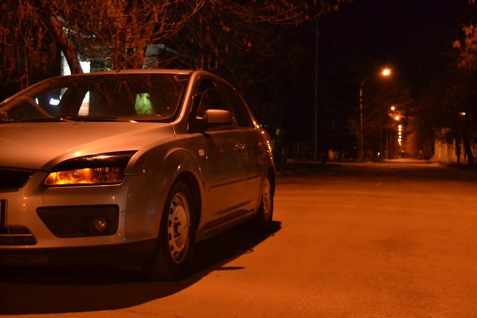 Реснички на фары… Как? — Ford Focus Sedan II, 1,6 л, 2005 года ...
