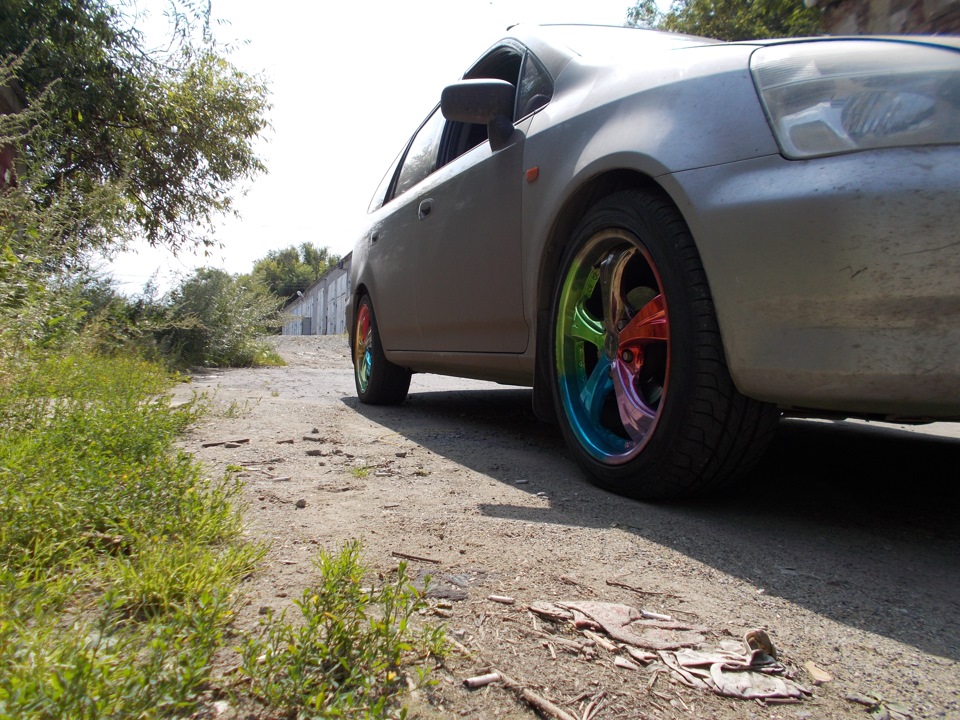 Обновили диски "Хромом" — Honda Stream (RN1-5), 2 л, 2001 года ...