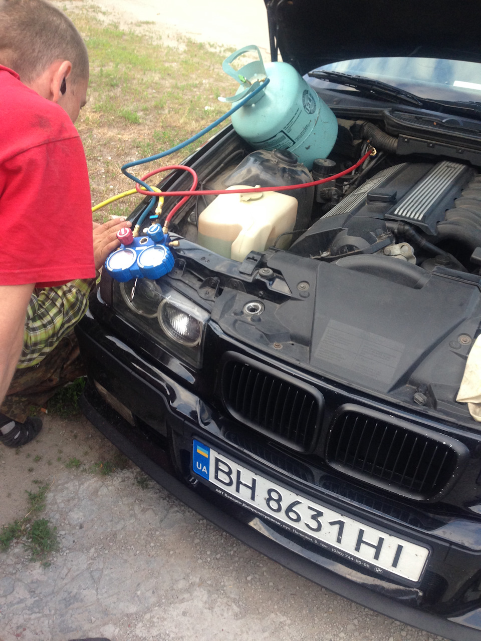 Bmw e36 заправка кондиционера