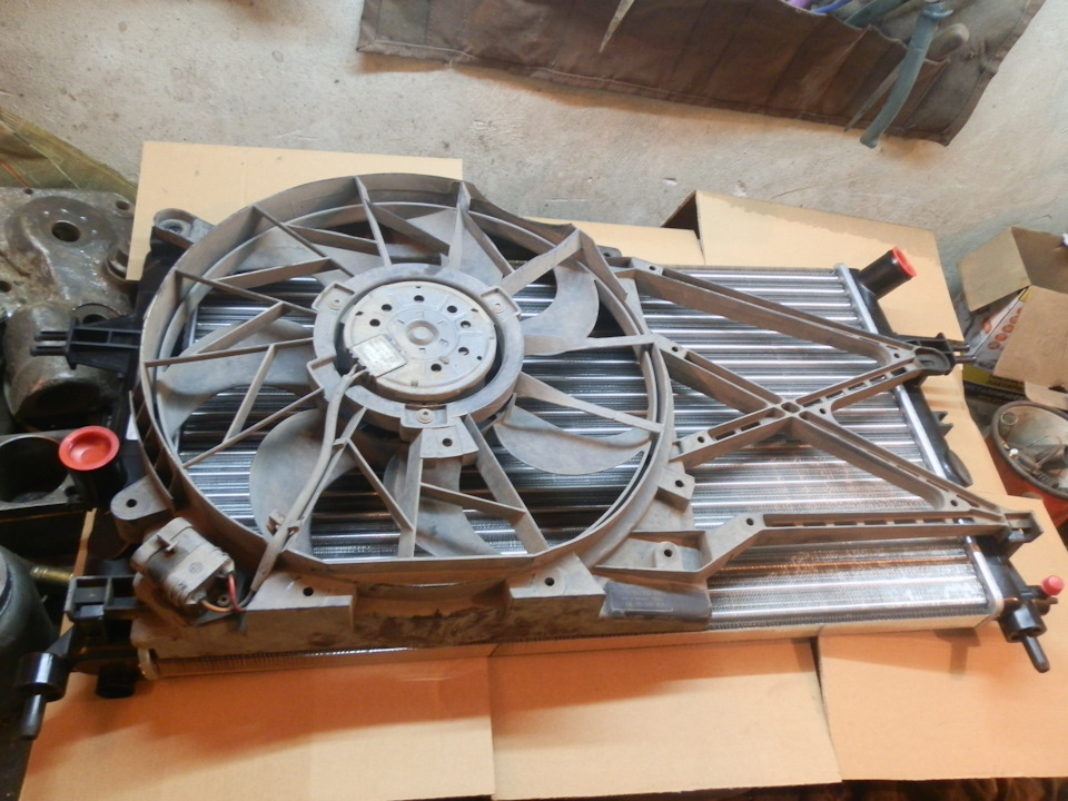Примеряю вентилятор — Opel Astra G