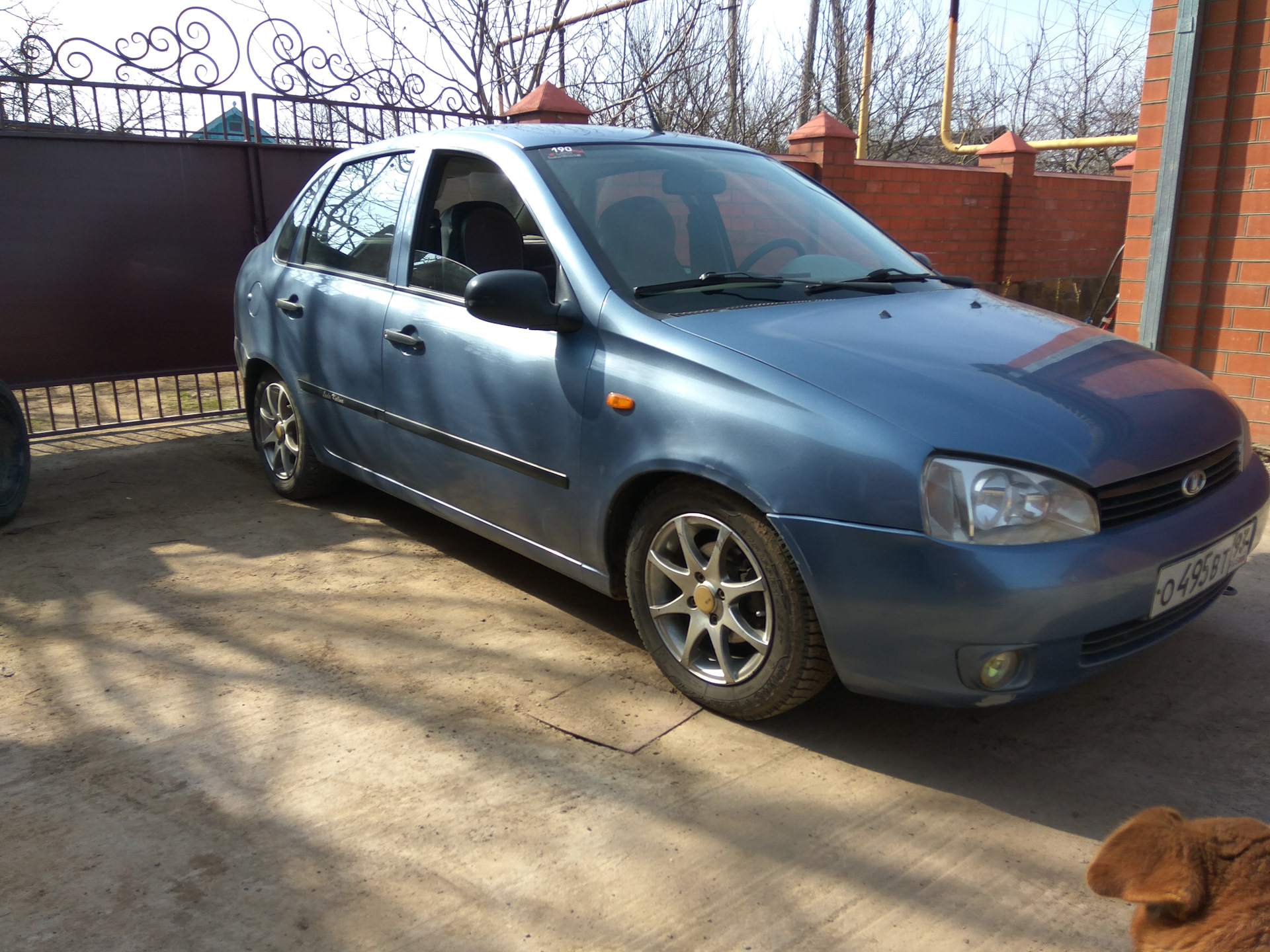 Передняя винтовая подвеска и колеса R15 — Lada Калина седан, 1,6 л ...