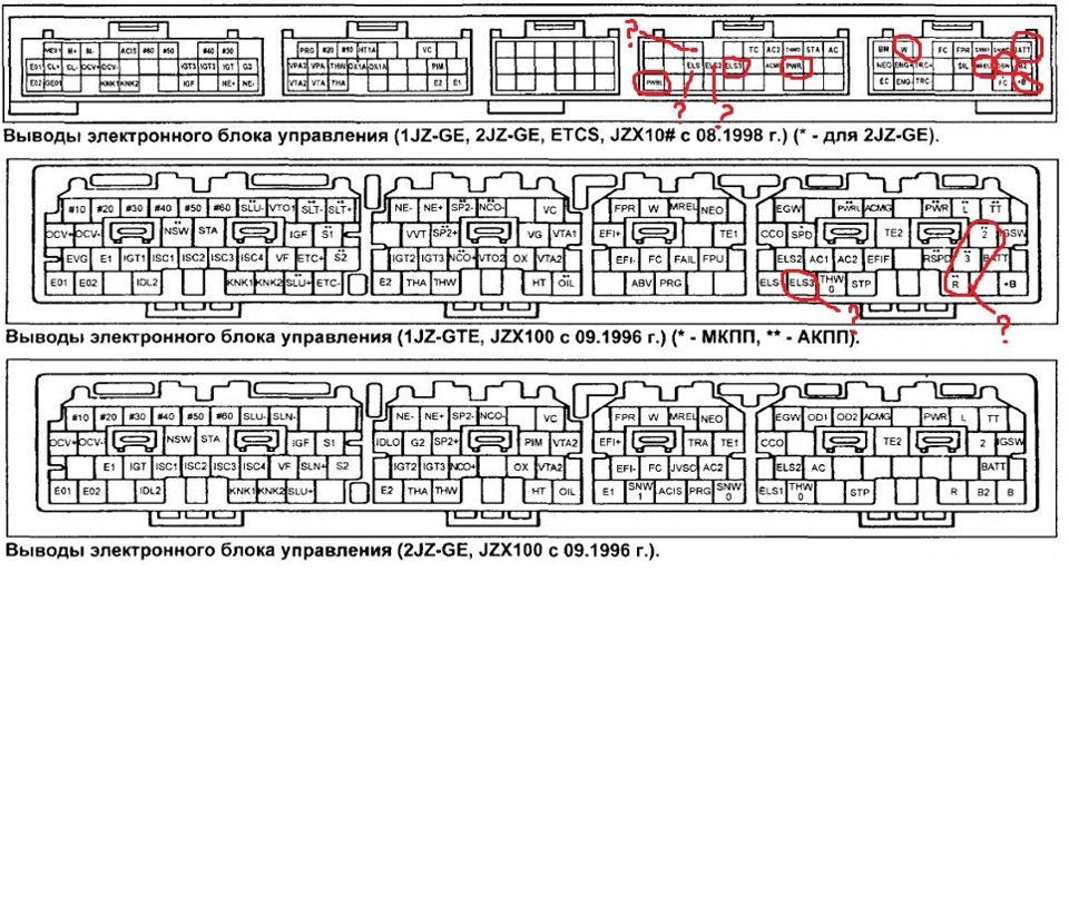 2jz ge схема проводки