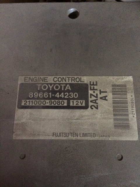 8966144230 Блок управления двигателем Ipsum 2003 ACM21 TOYOTA LEXUS ...