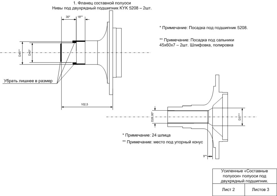 Ступица 2101 схема