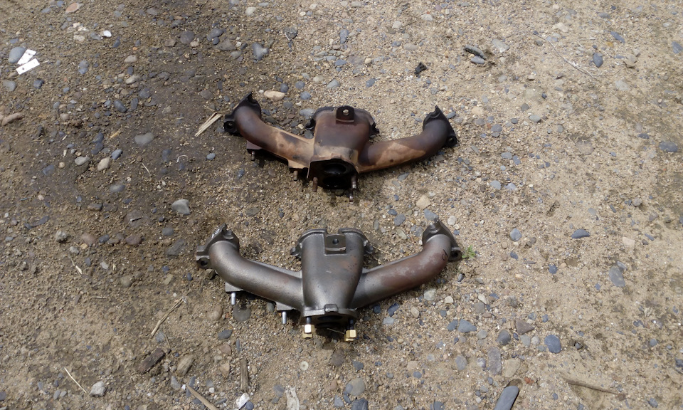 лопнул выпускной коллектор — Lada 4x4 5D, 1,8 л, 1998 года | своими ...