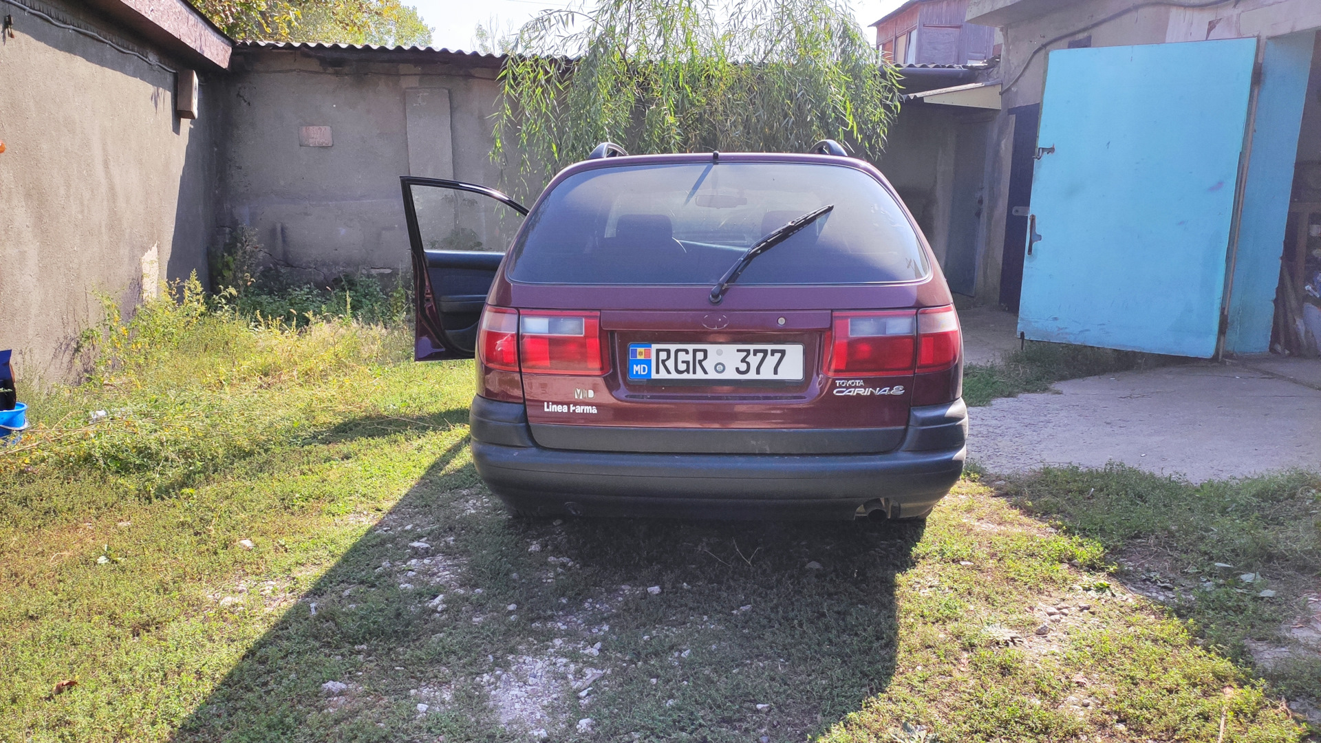 Toyota Carina E 1.6 бензиновый 1995 | 1.6 газ-бензин бордового на DRIVE2