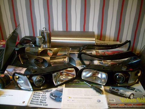 Polishing plastic headlights - part 2 - Toyota Sera 15L 1990