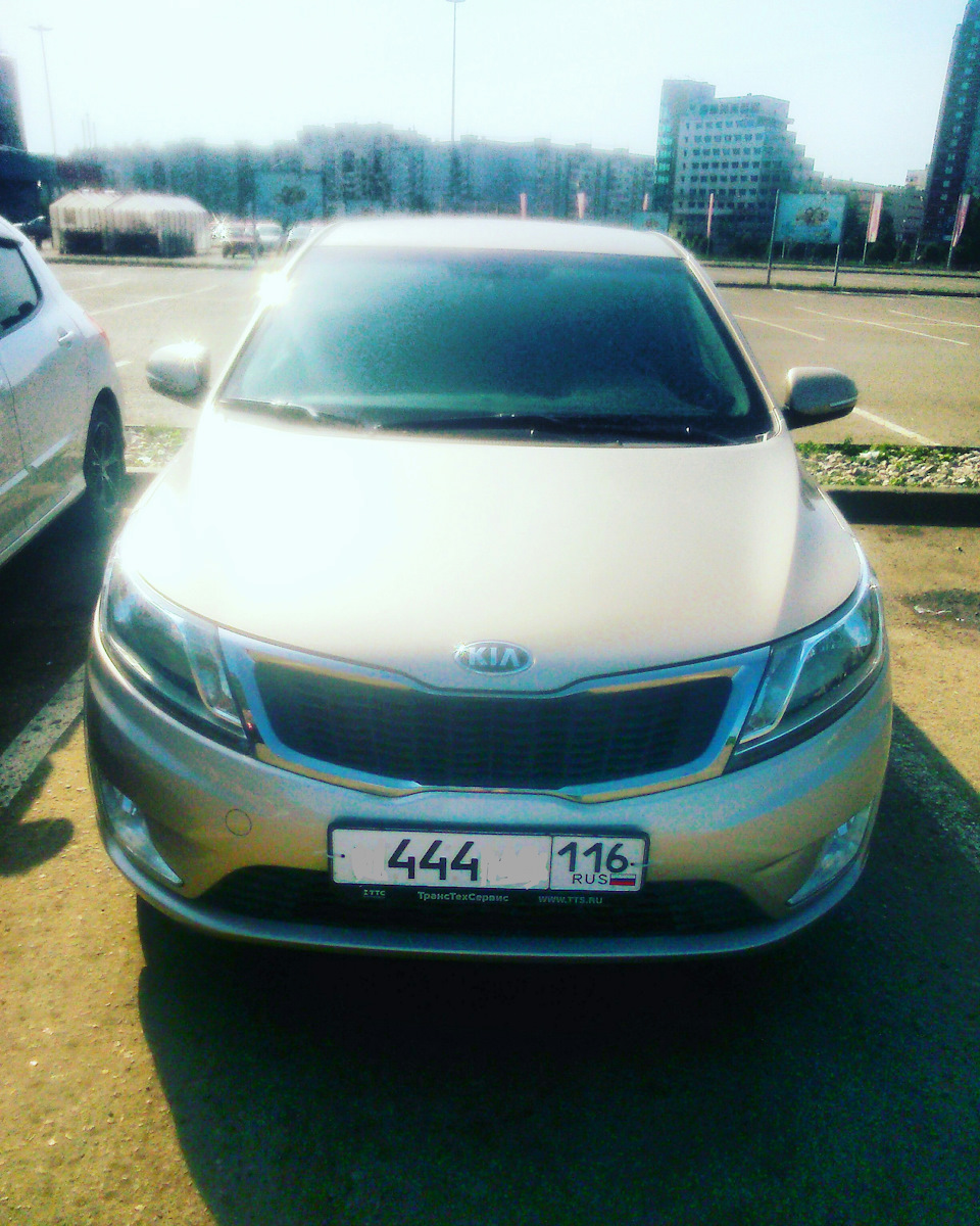 Доброе утро — KIA Rio (3G), 1,6 л, 2013 года | наблюдение | DRIVE2