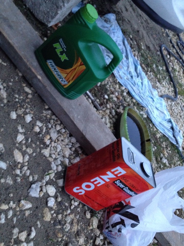 Замена масла и промывка мотора — Lada Гранта, 1,6 л, 2014 года ...