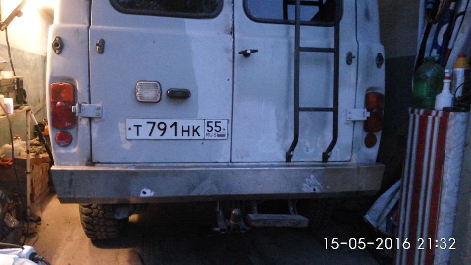 Задний силовой бампер чертеж — УАЗ 39095, 2,7 л, 2010 года | тюнинг ...