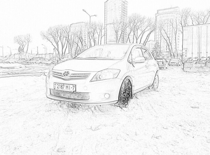 Как нарисовать toyota corolla