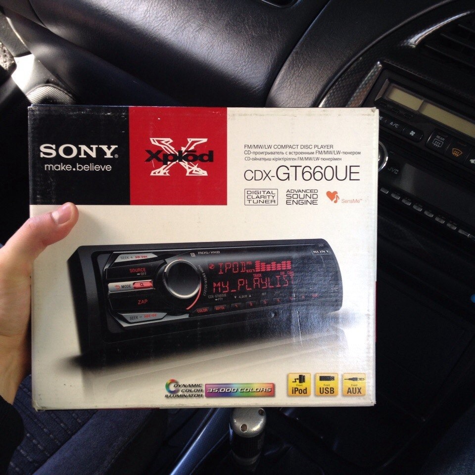 Новое ГУ Sony CDX-GT660UE — Honda Accord (6G), 2 л, 2000 года ...