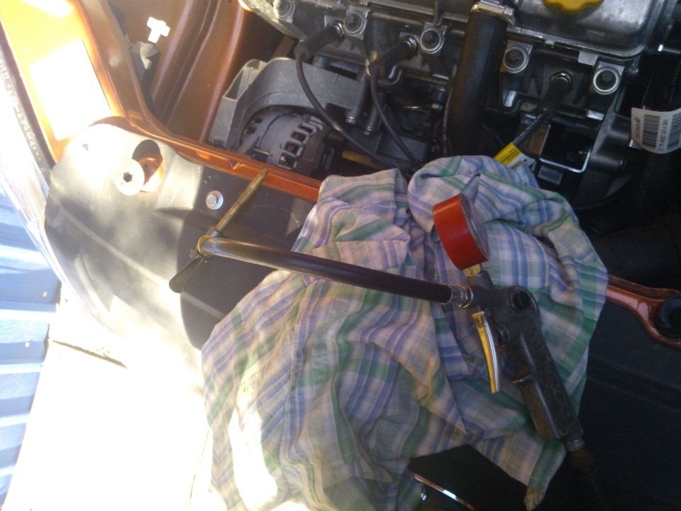 натяжитель генератора… — Lada Гранта, 1,6 л, 2014 года | своими руками ...