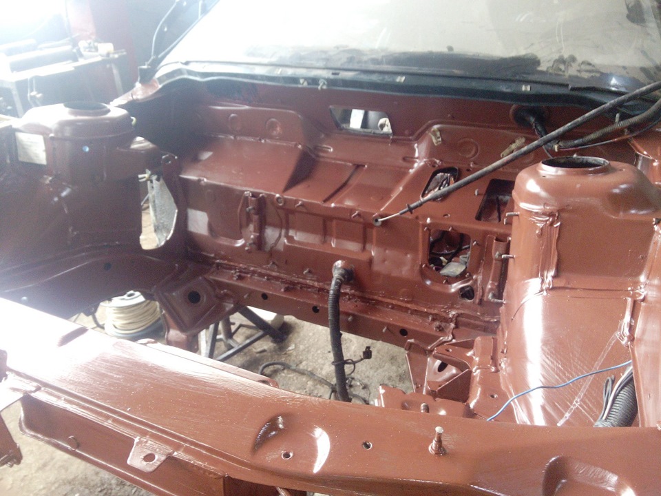 Покрасил железным суриком подкапотку и дно — Lada 21120, 1,5 л, 2004 ...