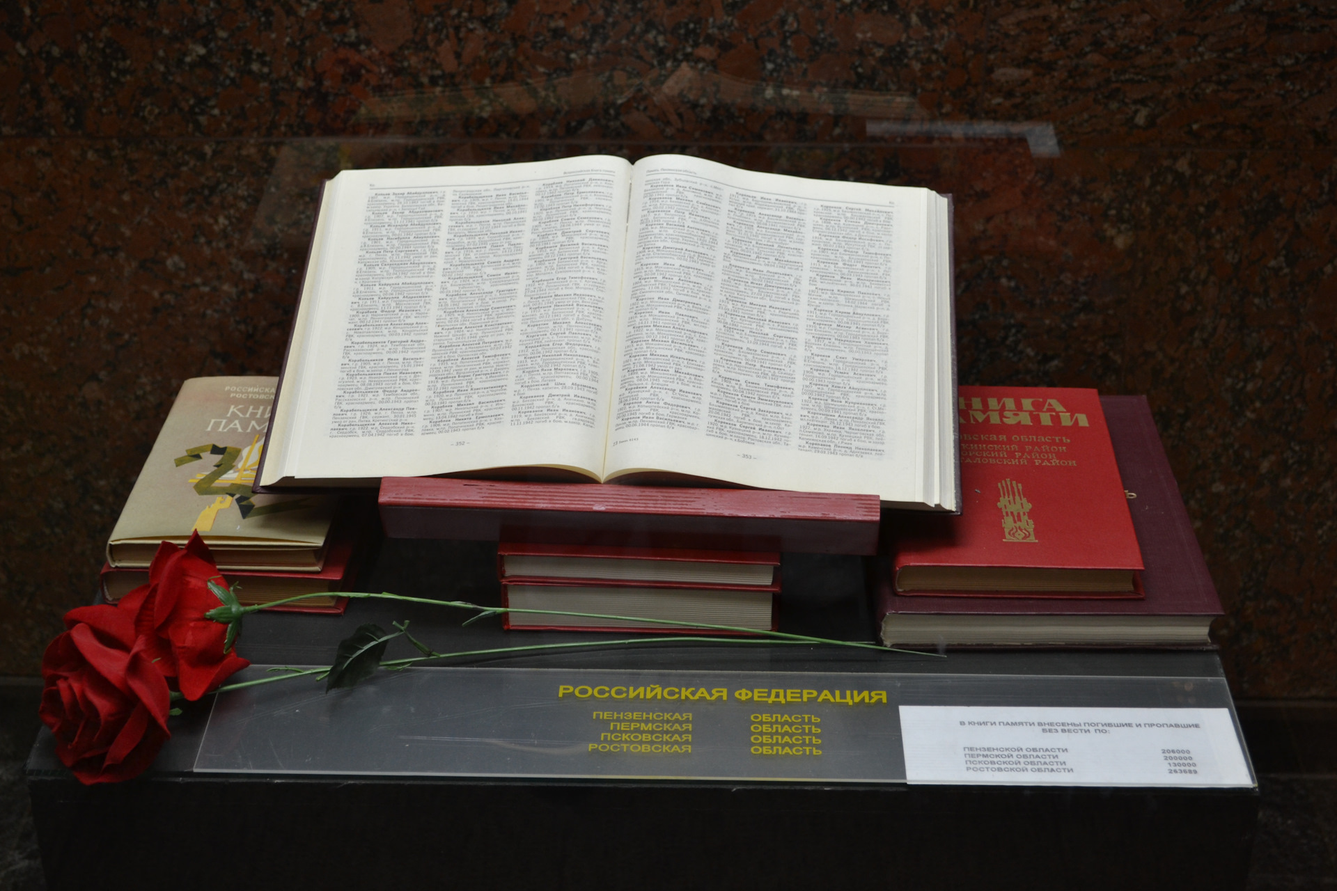 Центральный музей ВОВ Москва книга памяти