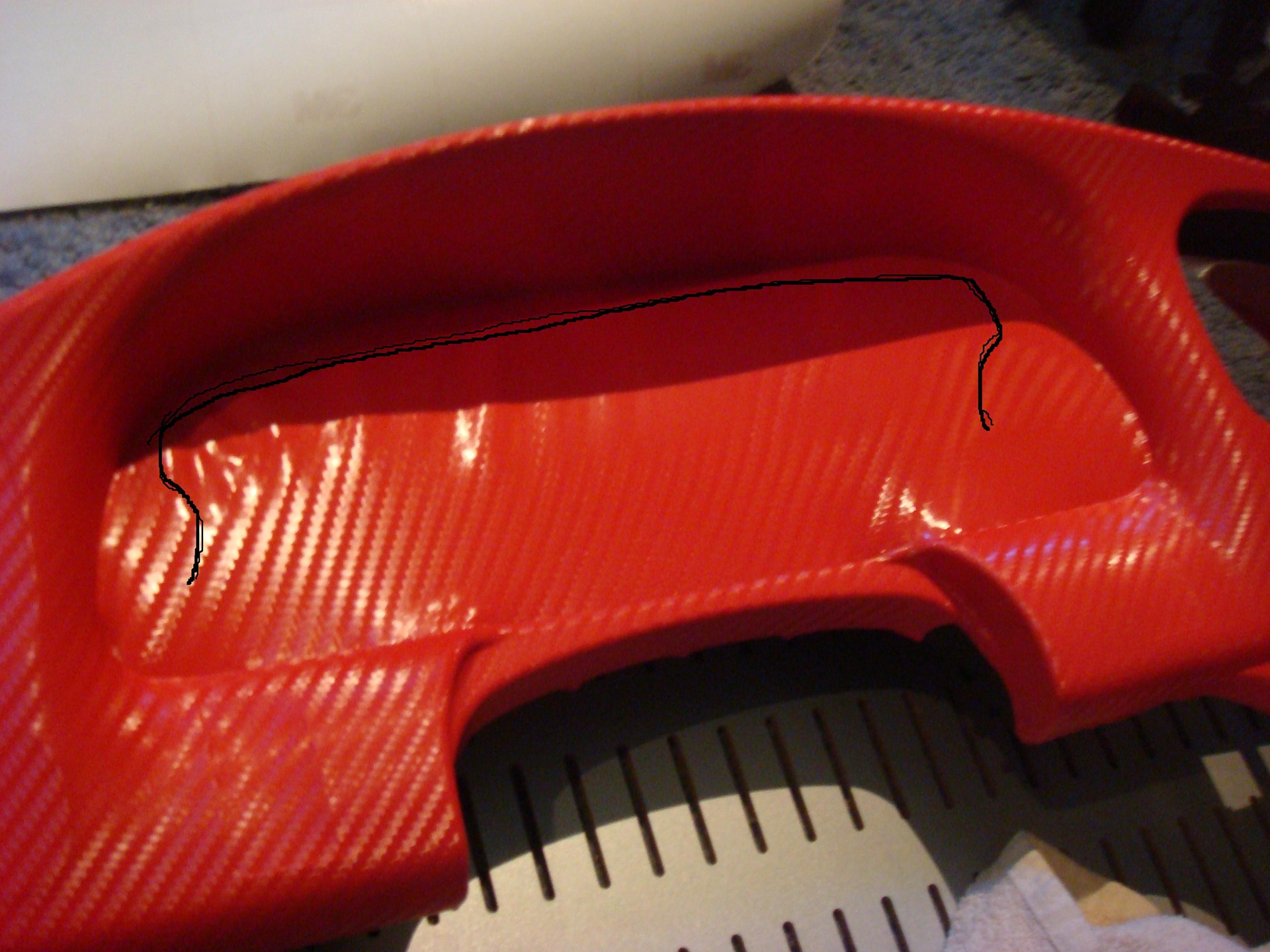 Обтяжка панели 3-D карбоном (часть3) — KIA Spectra, 1,6 л, 2008 года ...