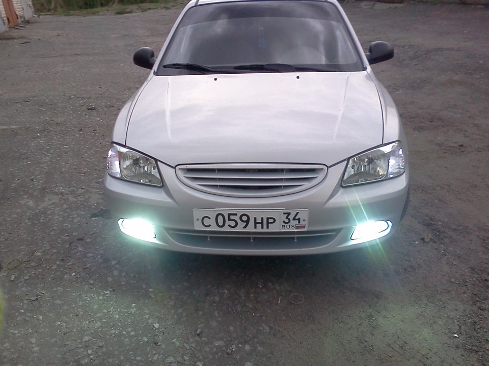 габариты — Hyundai Accent (2G), 1,5 л, 2011 года | тюнинг | DRIVE2