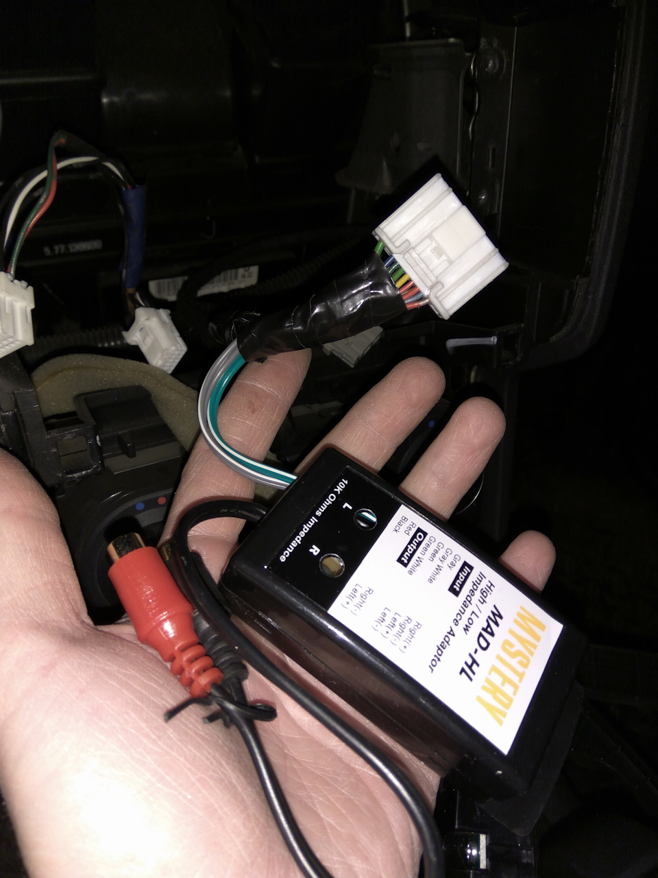 Подключение преобразователя RCA к родной магнитоле Nissan Qashqai +2 ...