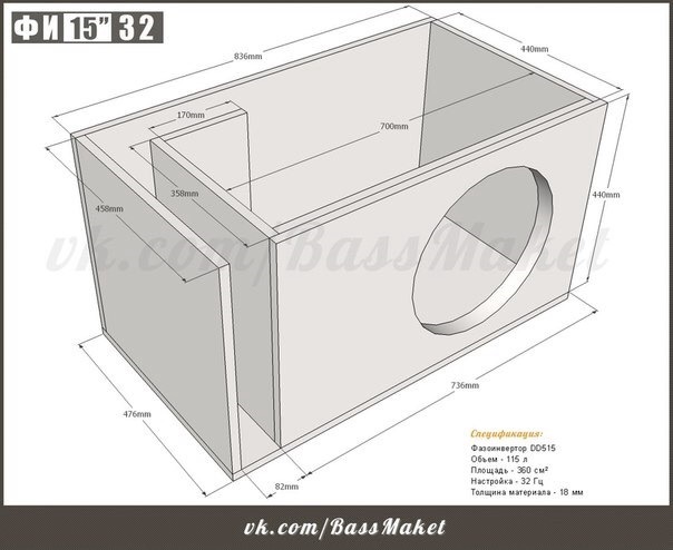 Короб на 32 гц