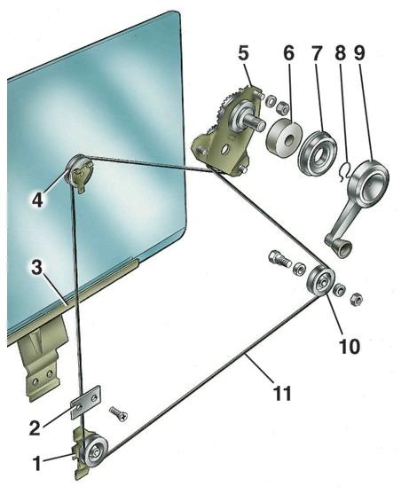 Механизм стеклоподъемника ваз 2106 передний левый