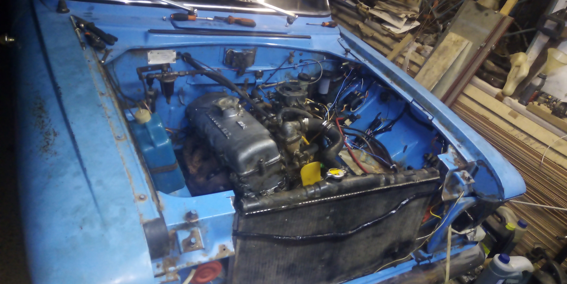 Мотор собран и установлен. — ИЖ Москвич 412, 1,7 л, 1977 года | своими ...