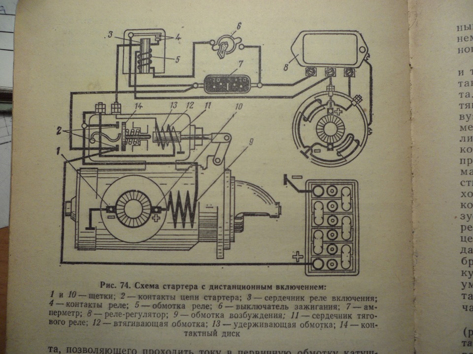 Схема подключения замка зажигания заз 965