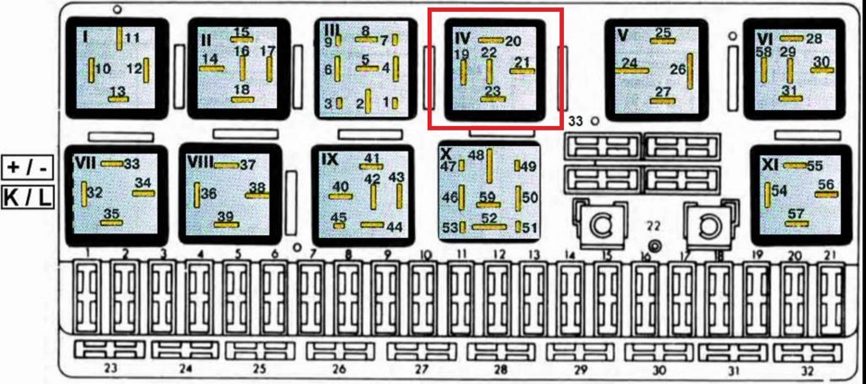 Схема предохранителей audi 80